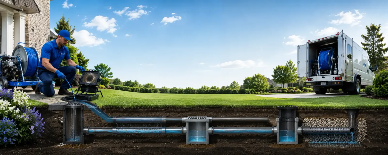 Outdoor drain cleaning information for Fox Lake, WI